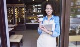 She is proud for her small coffee shop