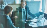 Businessmen communicating